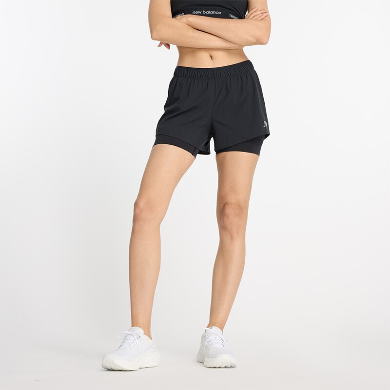 Dámske šortky New Balance WS41287BK – čierné 58369915