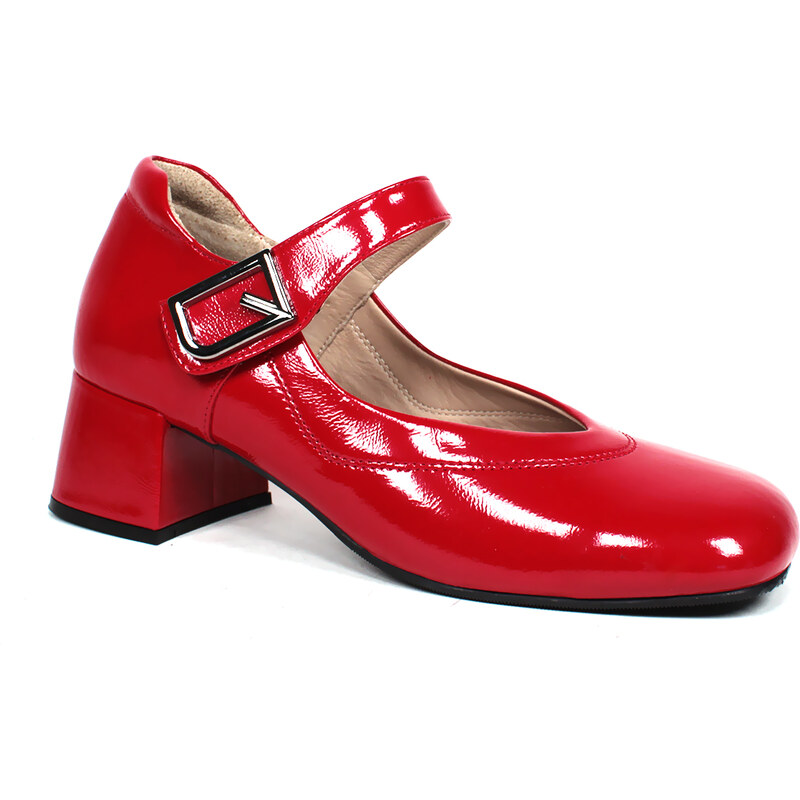 Secretshoes Lakované poltopánky s remienkom 58367465