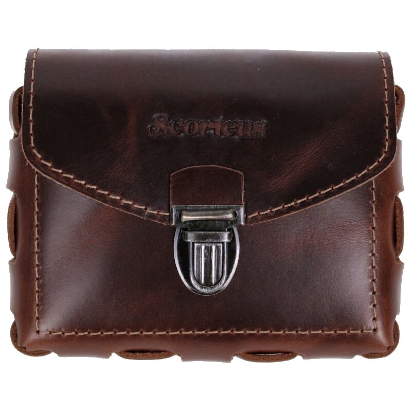Scorteus Kožená kapsa na opasok Scorteus SC 20073/CR.105 hnedá melír 50173051