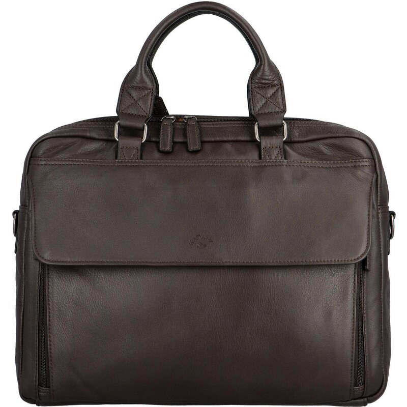 Business kožená taška tmavo hnedá - Katana Eugenio hnedá 58373583