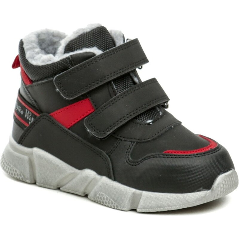 Wojtylko 1Z24127 čierne detské zimné topánky 58372578