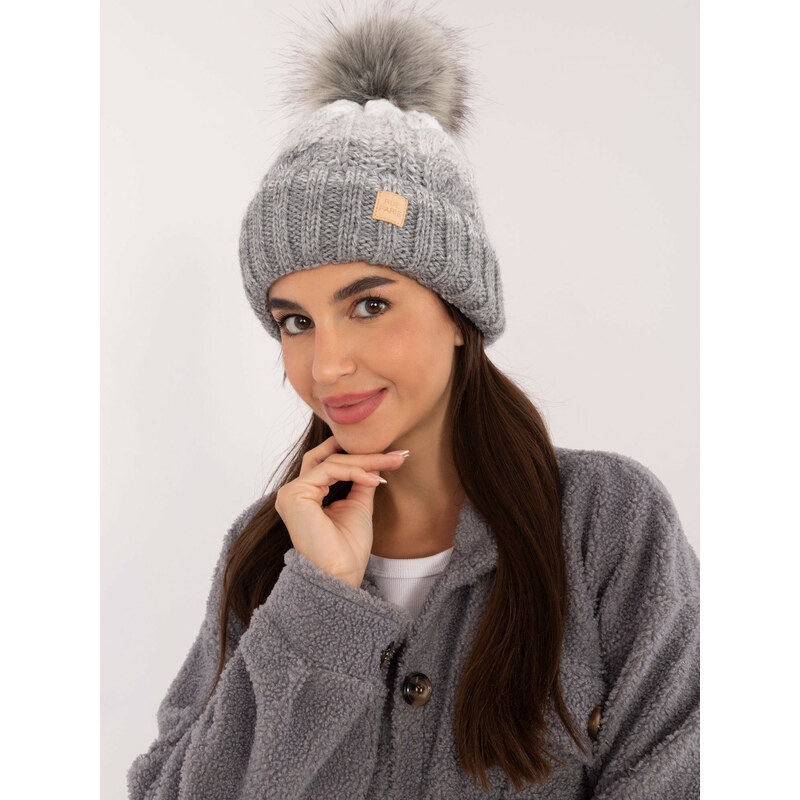 RUE PARIS Cap-JK-CZ-52.31-grey 64687625
