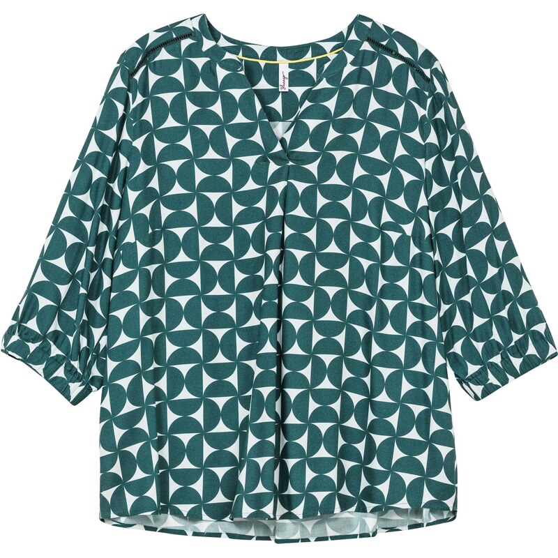 SHEEGO Tunika nefritová / biela 58374920