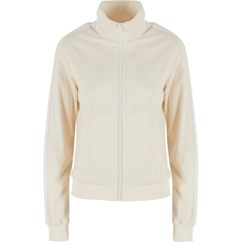 Urban Classics Prechodná bunda Retro Track piesková / biela 58422693