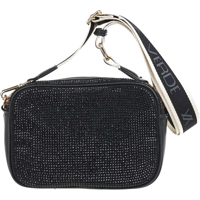 Verde Dámska crossbody kabelka 16-7177 Black 66580092