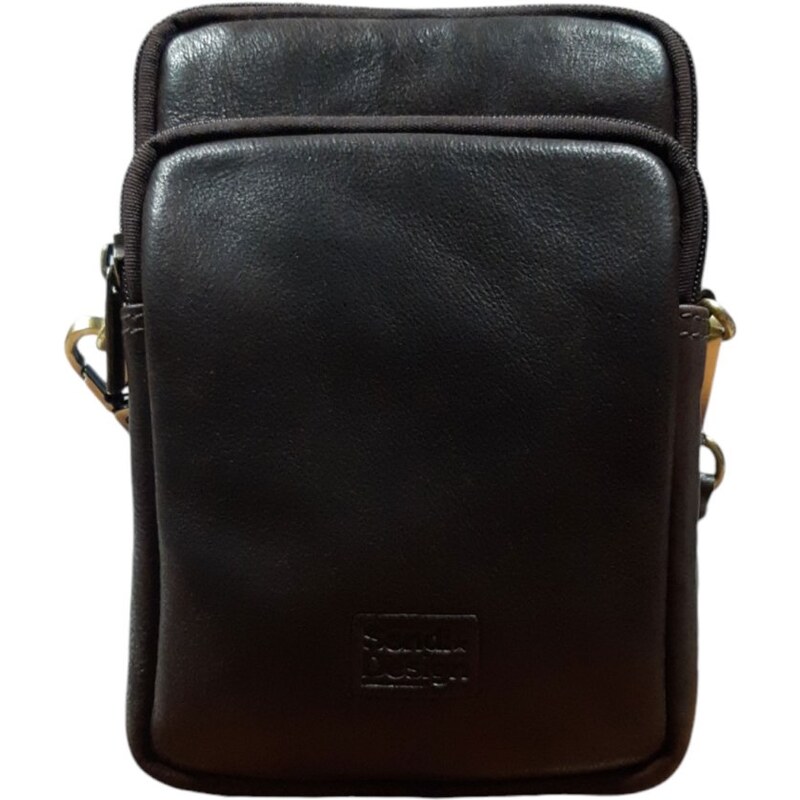 Sendi Design Pánska kožená taška cez rameno RADAN čierna 58380657