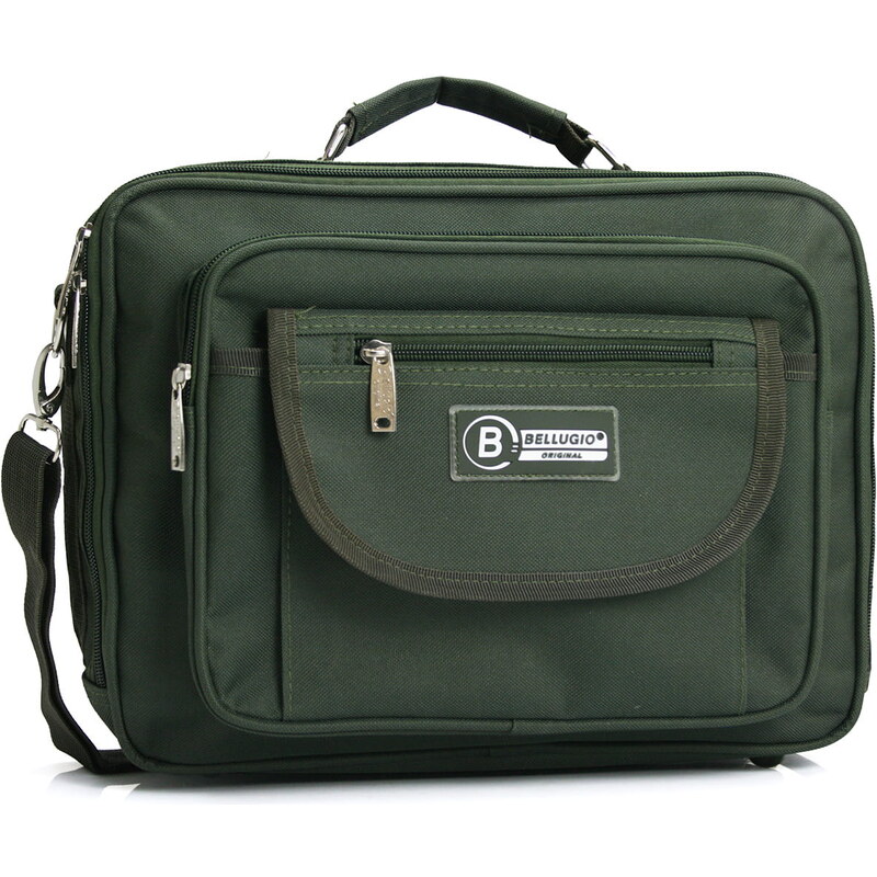 Pánska taška cez rameno khaki- Bellugio F531 Khaki 59060632
