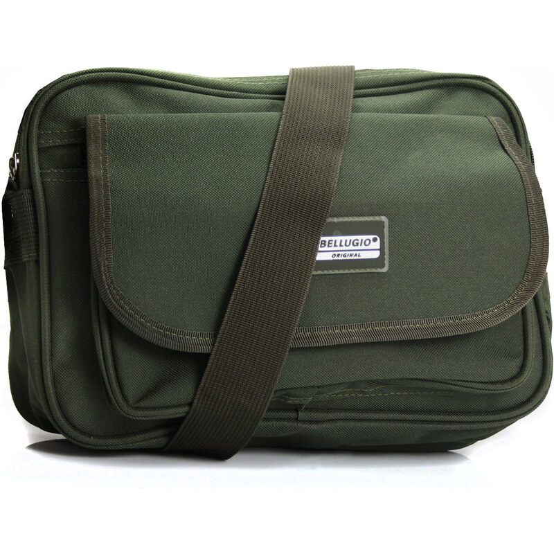 Pánska textilná taška Bellugio Tarrok, khaki 66403438