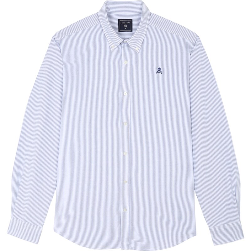 Scalpers Košeľa kráľovská modrá / svetlomodrá / biela 27715397