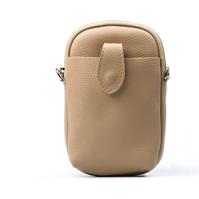 Blaire Kožená mini kabelka Terri na telefón taupe 64987941