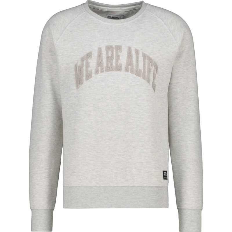 alife & kickin Mikina LevinAK tmavošedá / sivá melírovaná 58393820