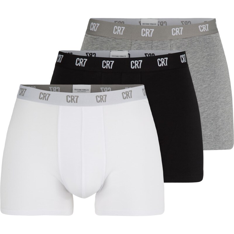 CR7 - Cristiano Ronaldo Boxerky farby bahna / sivá melírovaná / čierna 18845218