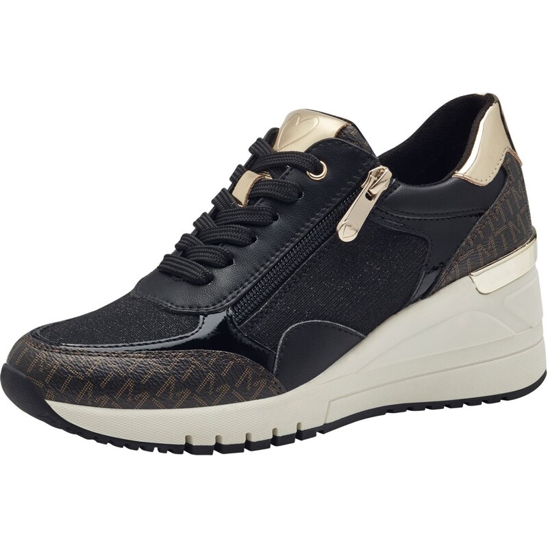 MARCO TOZZI Nízke tenisky béžová / čierna 61507223