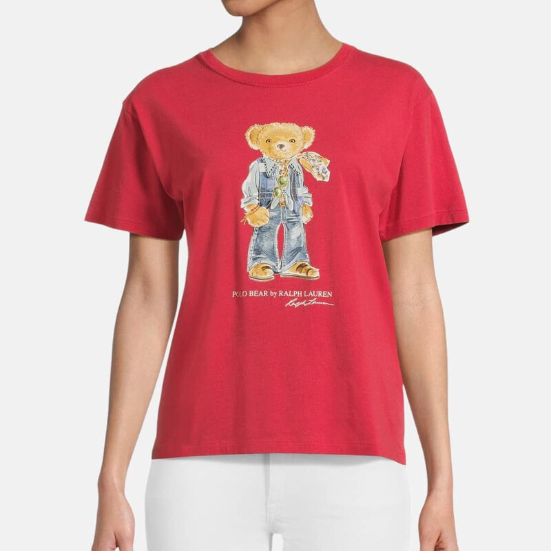 Dámské červené triko Ralph Lauren 56048 58397038