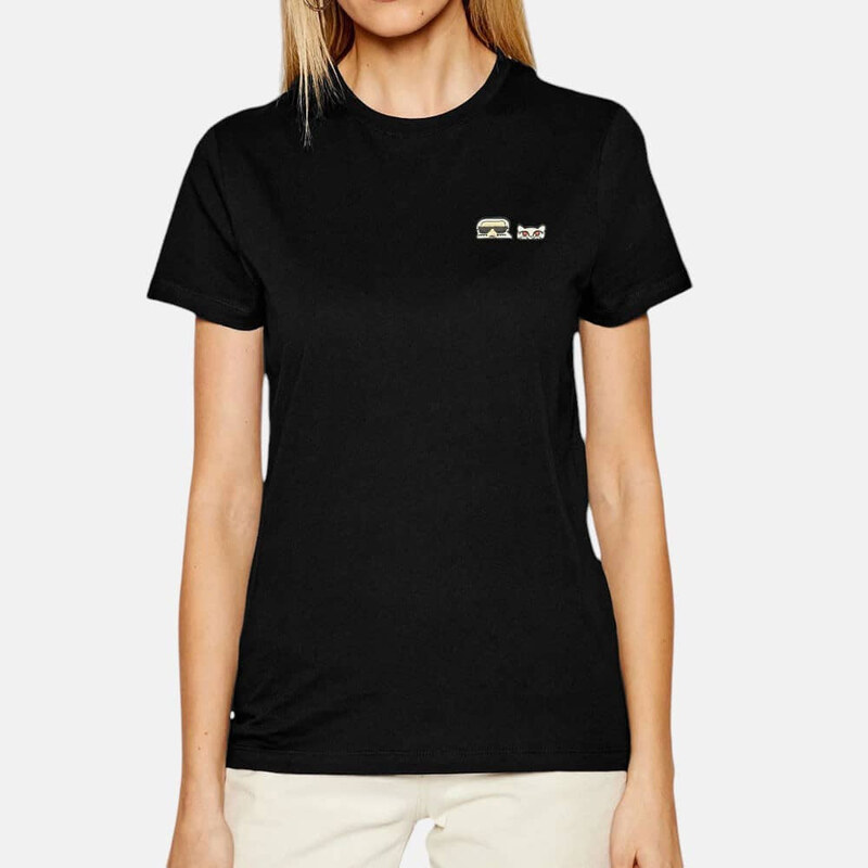 Dámské černé triko Karl Lagerfeld 56050 58397912