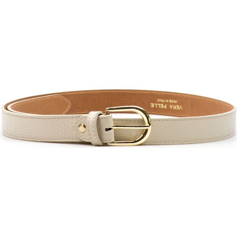 Blaire Dámsky kožený opasok béžový 64987327