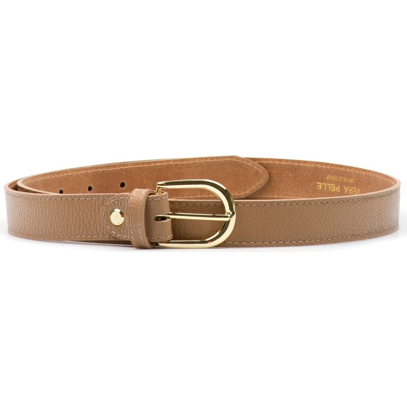 Blaire Dámsky kožený opasok taupe 64987359