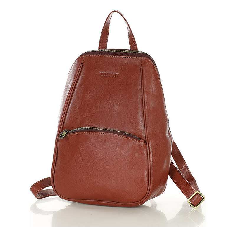 MARCO MAZZINI Elegantný dámsky kožený batoh mestský minimalizmus | 58401120