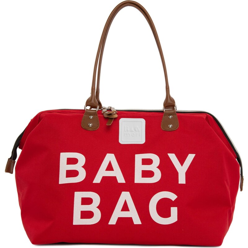 Bagmori Prebaľovacia taška červená / biela 58403489