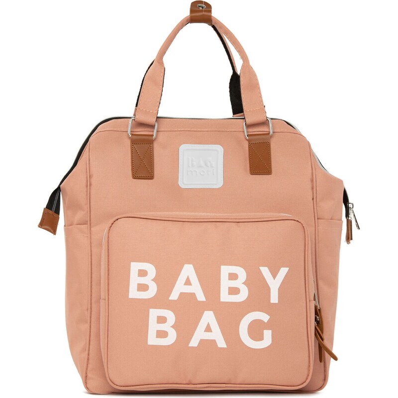 Bagmori Prebaľovacia taška béžová / hnedá / biela 58403494