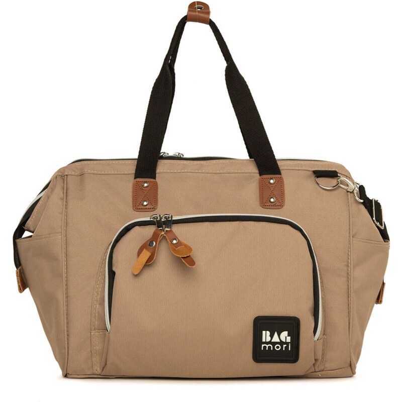 Bagmori Prebaľovacia taška béžová / hnedá / čierna / biela 58403511