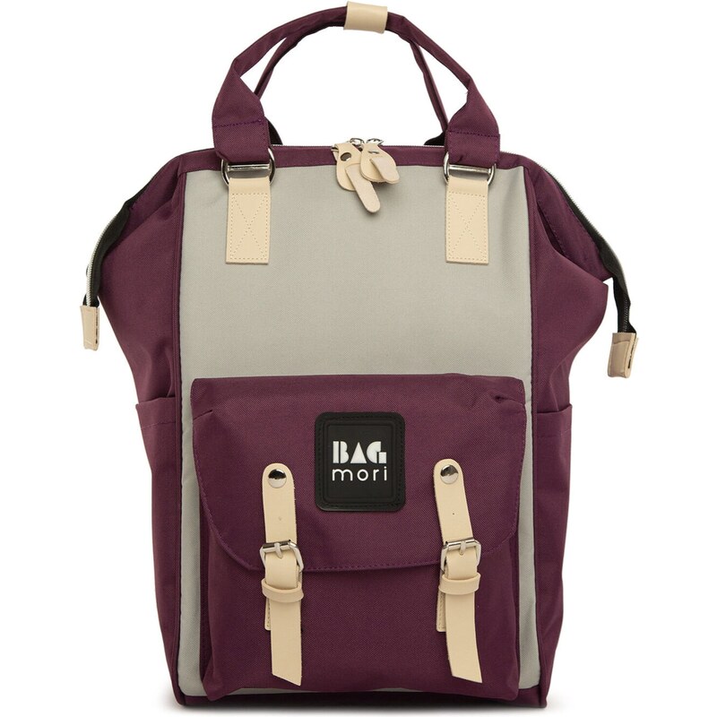 Bagmori Prebaľovacia taška béžová / fialová / čierna / biela 58403513