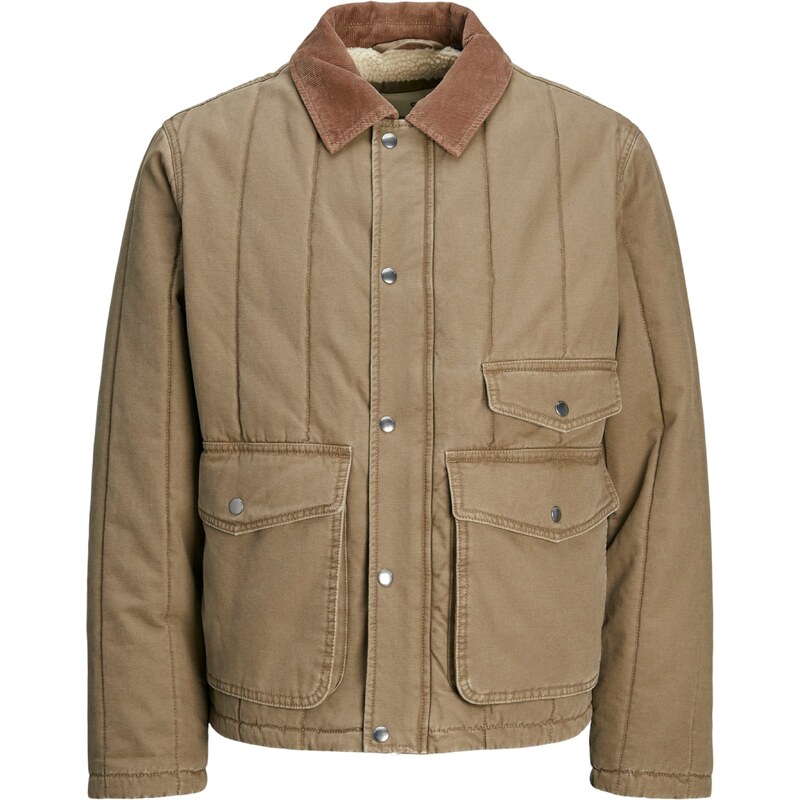 JACK & JONES Prechodná bunda JPRBLUCOMO hnedá / brokátová 58403607