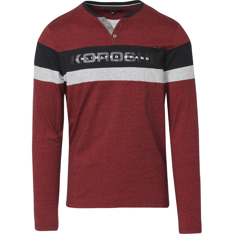 KOROSHI Tričko červená / čierna / biela 58403959