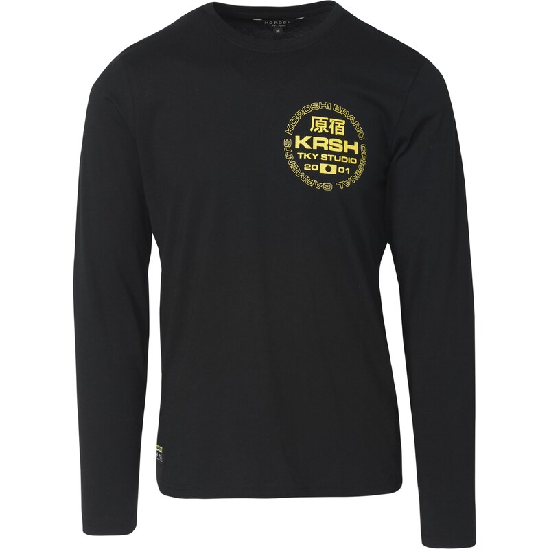 KOROSHI Tričko žltá / čierna 58403953