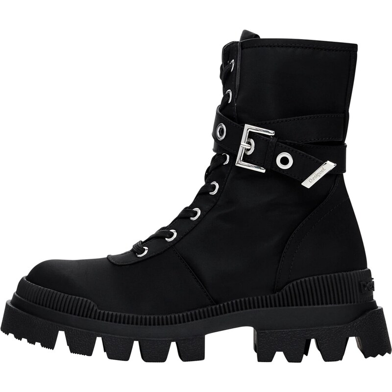 Desigual Šnurovacie členkové čižmy čierna 58445666