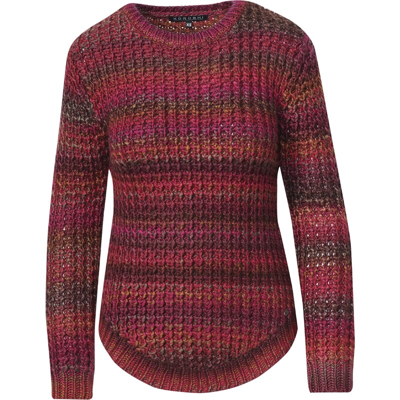 KOROSHI Sveter ružová / červená / burgundská 58403820