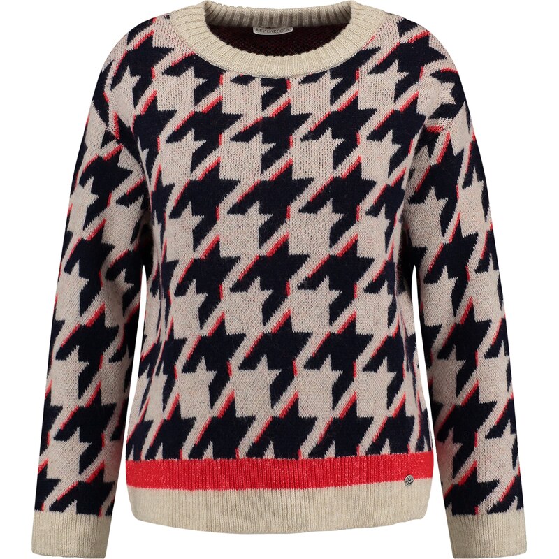 Key Largo Sveter béžová / červená / čierna 58427047