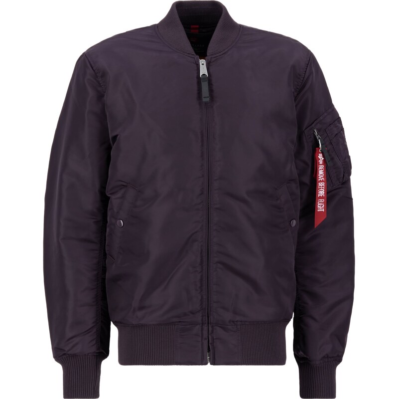 ALPHA INDUSTRIES Prechodná bunda MA-1 VF 59 baklažánová / krvavo 63146561