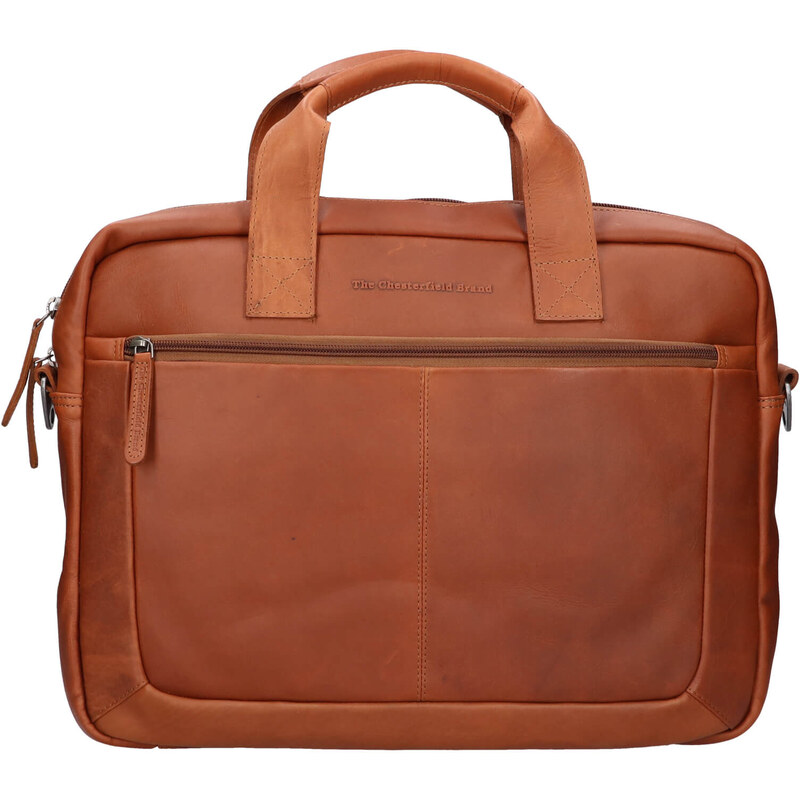 Pánska kožená taška na notebook The Chesterfield Brand Koen - koňak 58430275