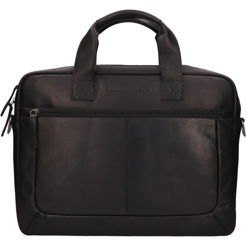 Pánska kožená taška na notebook The Chesterfield Brand Koen - čierna 58430277