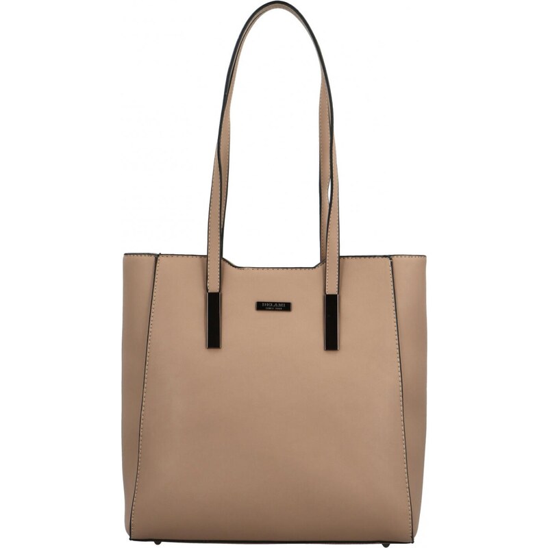 Dámska kabelka na rameno taupe - Delami Luxe Charm taupe 58447729