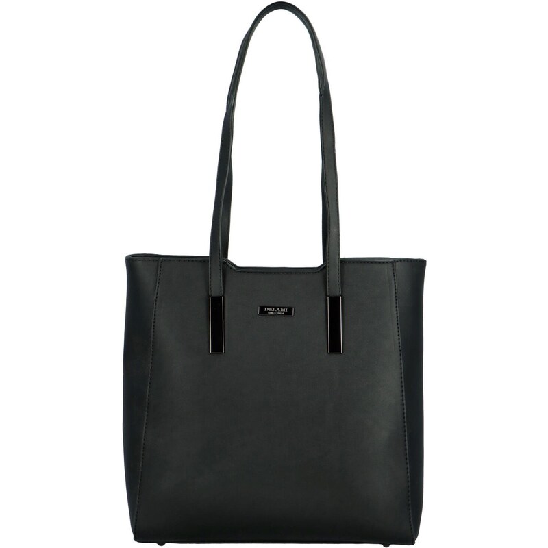 Dámska kabelka na rameno čierna - Delami Luxe Charm čierna 58447725