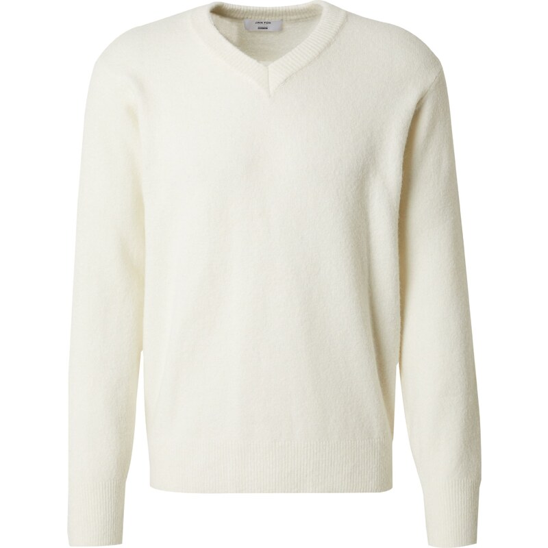 DAN FOX APPAREL Sveter Bela šedobiela 58412985