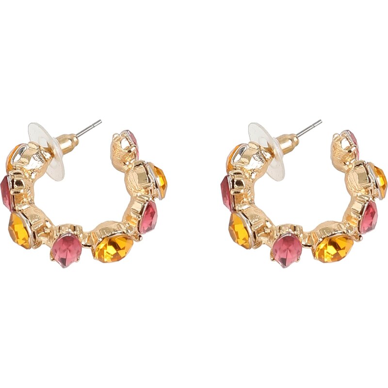 SOHI Náušnice zlatá / zmiešané farby 58412188