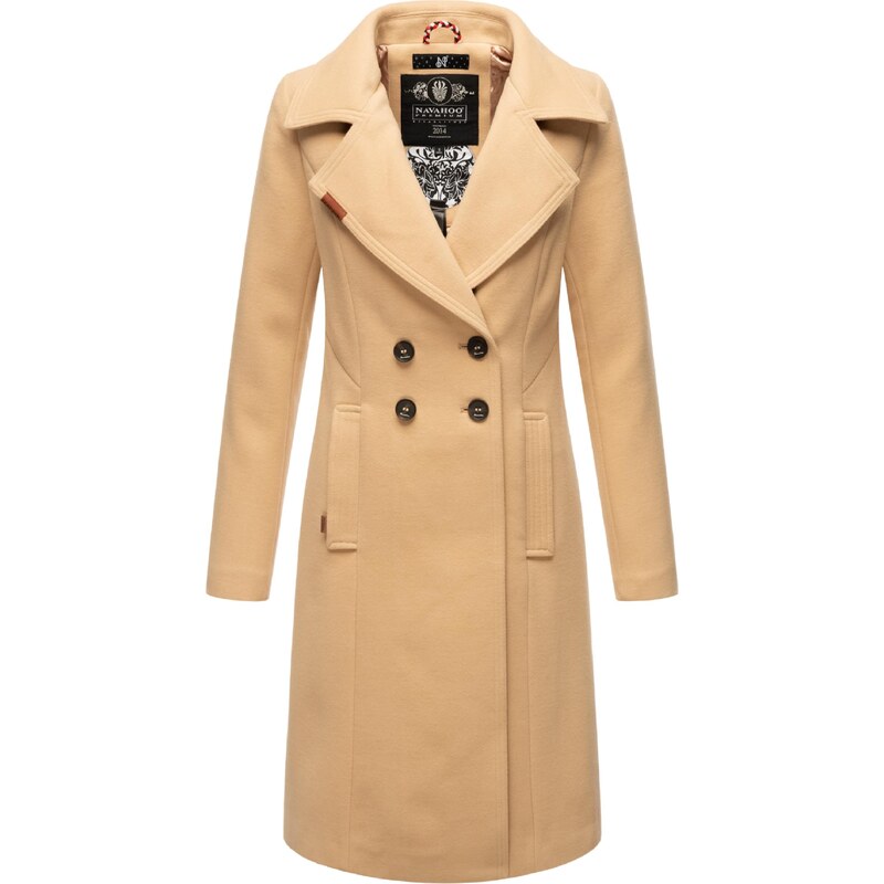 NAVAHOO Prechodný kabát Wooly piesková 58415981