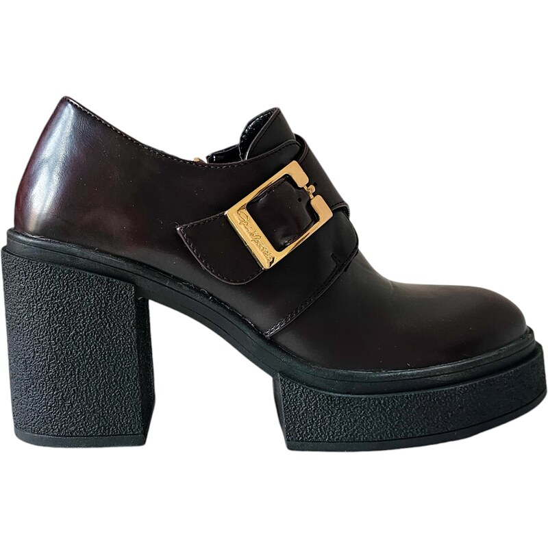 Dámske poltopánky na podpätku Gai Mattiolo Astro Bordo 58414669