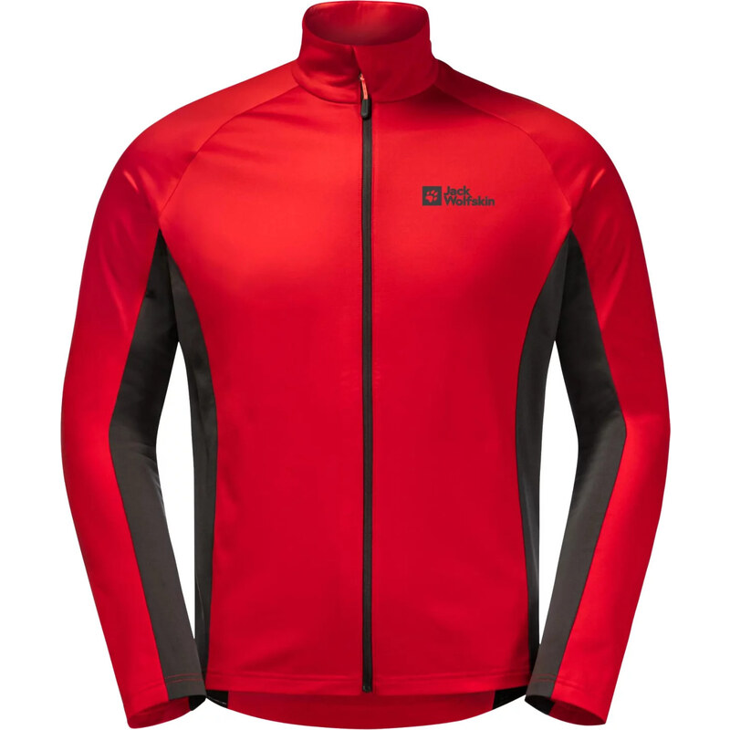 Červená pánska mikina Jack Wolfskin Morobbia Fleece FZ M 1710891-2206 58415347