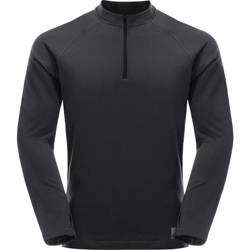 Čierna pánska fleecová mikina Jack Wolfskin Bike Commute Fleece HZ M 58415373