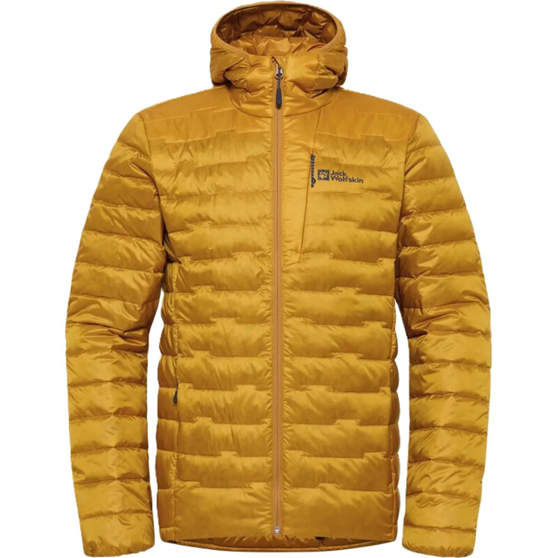 Horčicová pánska prešívaná bunda Jack Wolfskin Passamani Down Hoody M 58415378