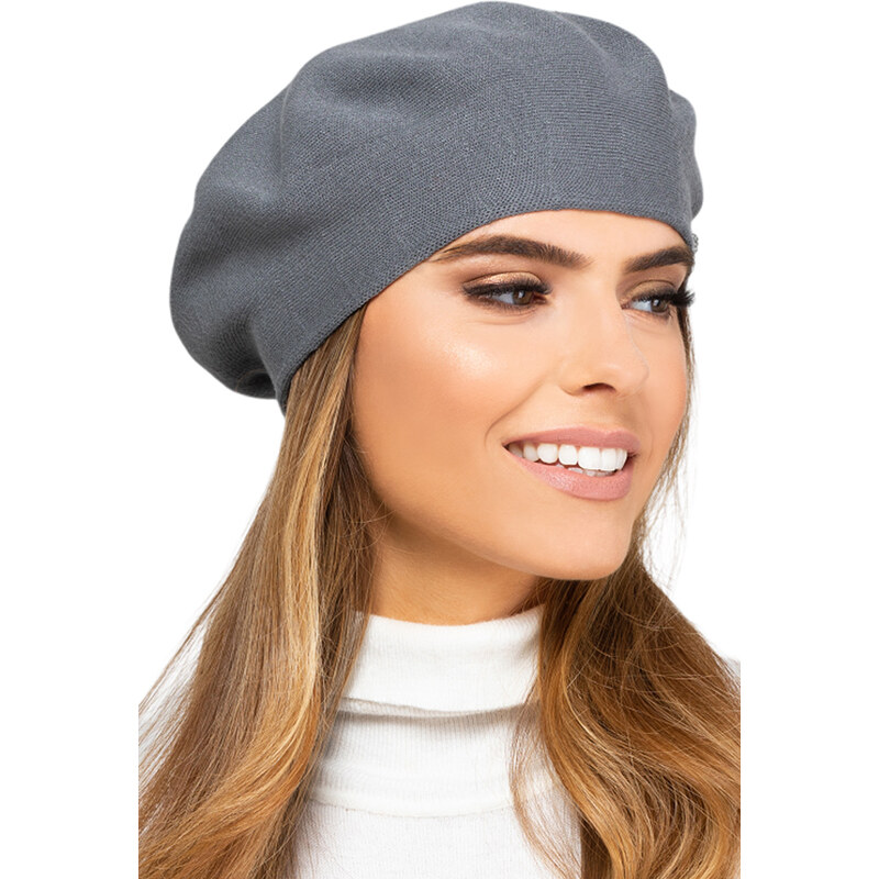 Kamea Grafitová dámska baretka na zimu Nashville, Farba grafitová (odt 58415754