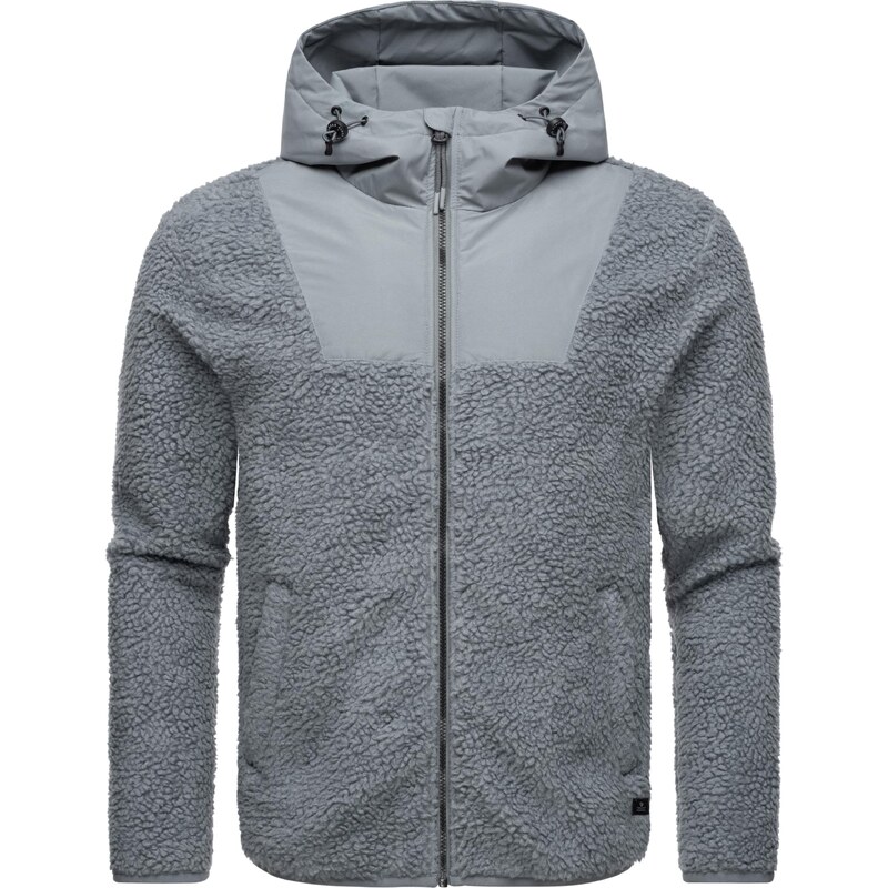 Ragwear Funkčná flisová bunda Adar kamenná / čierna 65869536