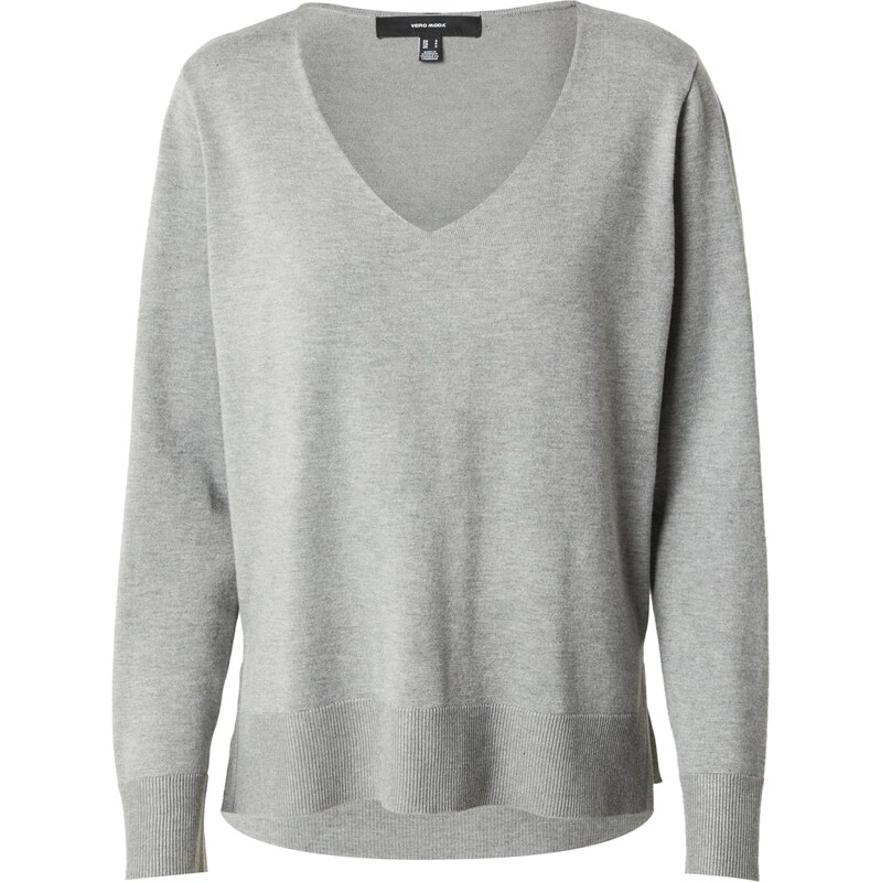 VERO MODA Sveter Silje sivá / tmavosivá 63125524