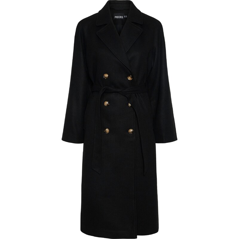 PIECES Prechodný kabát PCMarbel čierna 59020039