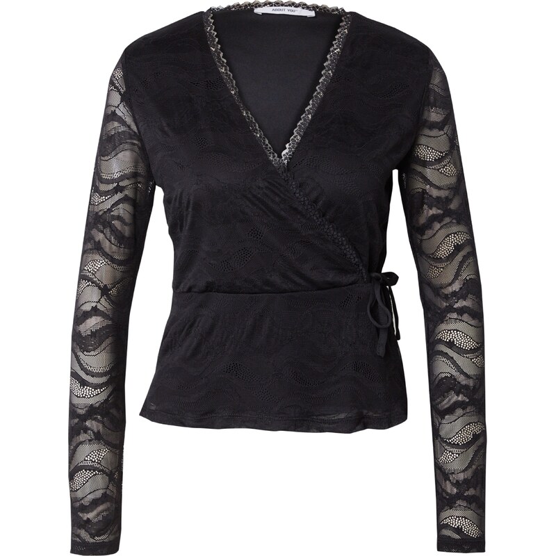 ABOUT YOU Tričko Loretta čierna 58424186