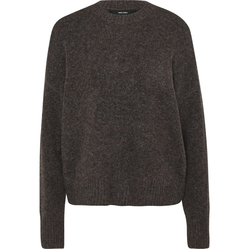 VERO MODA Sveter VMBoom hnedá melírovaná 58424439